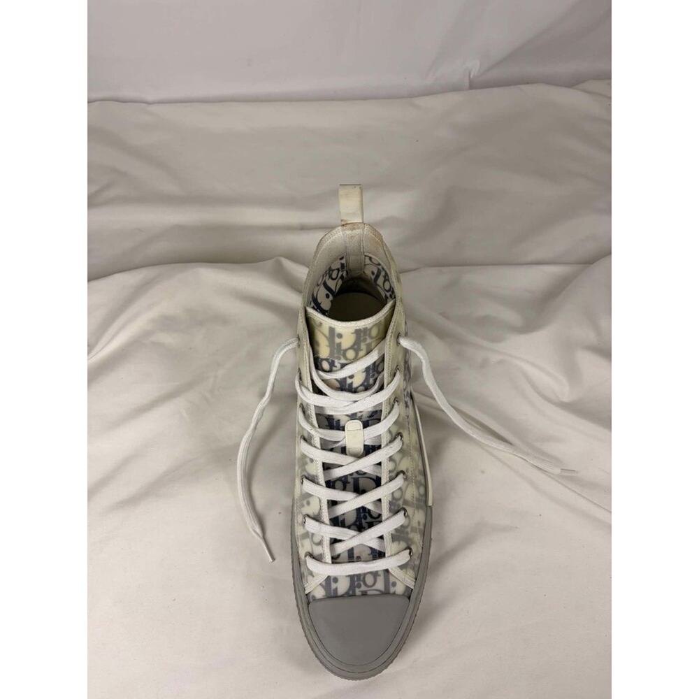 Dior B23 High Dior Oblique High Top Sneaker Blue Grey Mens US 14 SPB-EB 367939 - Picture 7 of 16